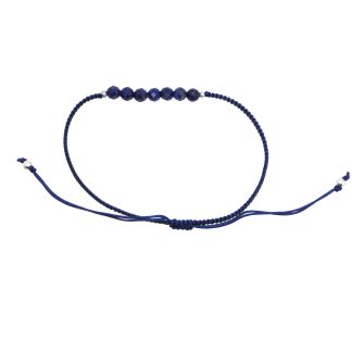 Náramok s modrým lapis lazuli Korálky na šnúrke