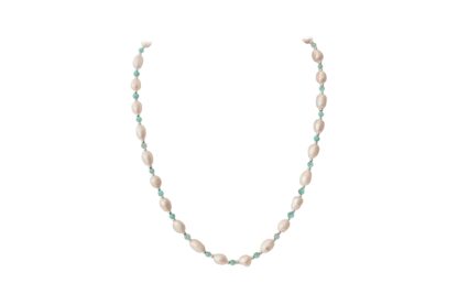 Perlový náhrdelník s amazonitom
